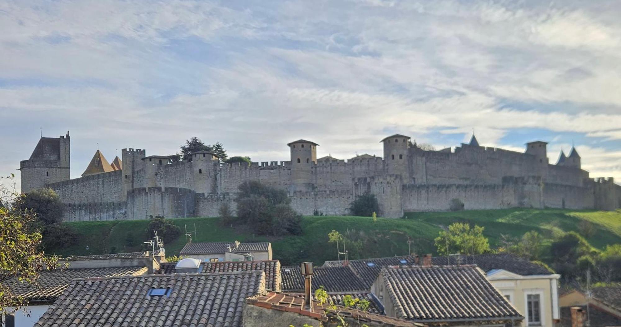 Vue Cite Medievale Castel View Carcassonne Luaran gambar